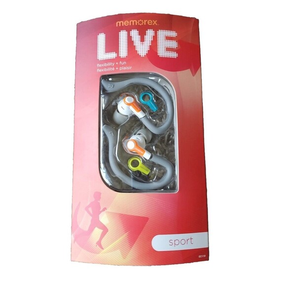 MEMOREX LIVE SPORT EC110 FLEXIBILITY AND Fun Orange New In Pkg Case Included New - Picture 3 of 9
